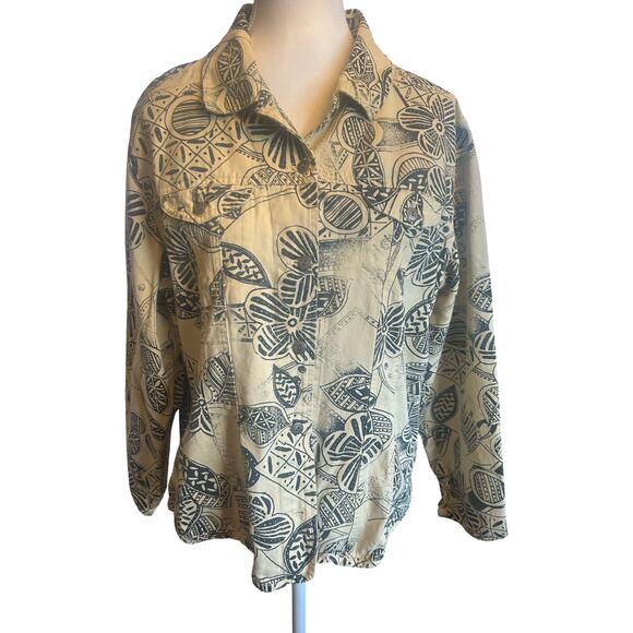 Vintage India Boutique Denim Shirt Jacket - Picture 3 of 6